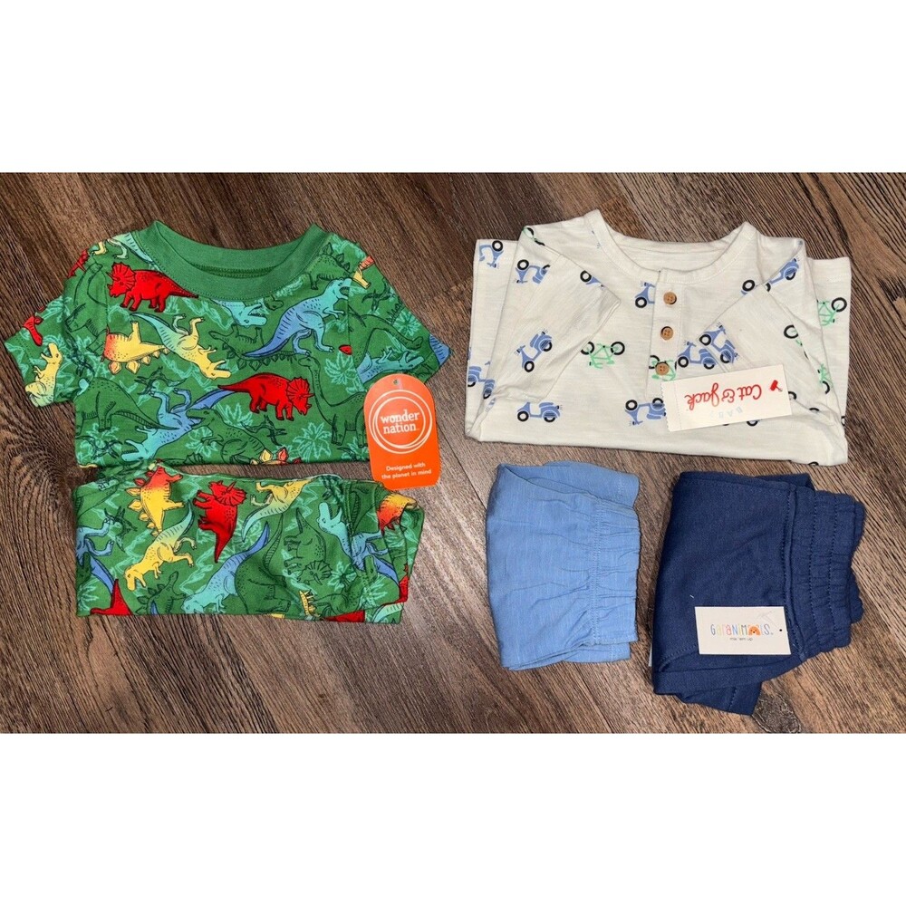 Cat & Jack Garanimals Wonder Nation 18M 5pc Summer Outfit and Pajamas NWT